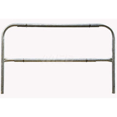 Heavy-Duty Guard Rail: Yellow, Galvanized, Steel 4-1/2″ Long, 42″ High, 2 Rails