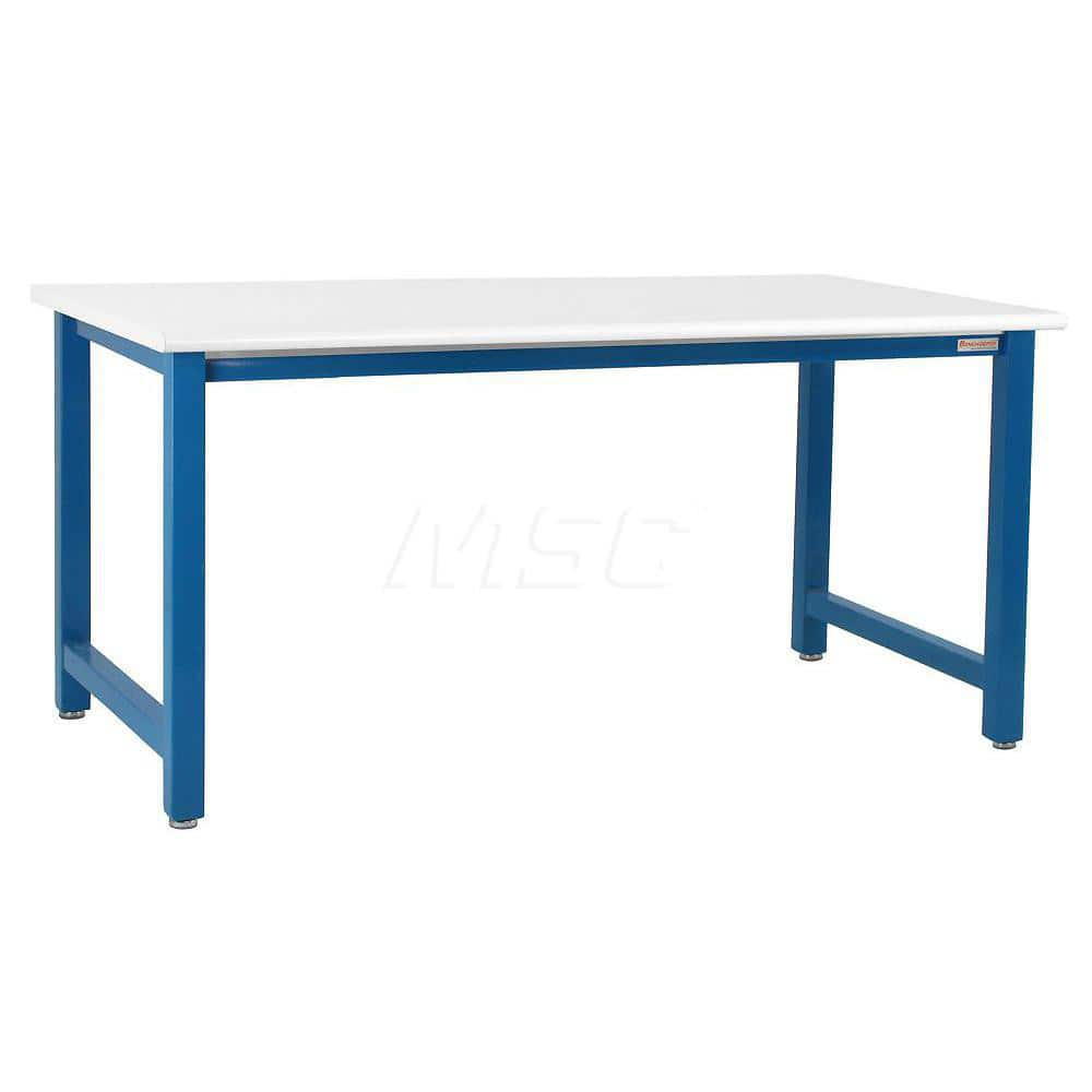 Stationary Work Bench: 120″ Wide, 48″ Deep, 36″ High 6,600 lb Capacity