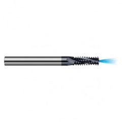 ‎0.1800″ Cutter Diameter × 0.5000″ (1/2″) Length of Cut Carbide Multi-Form 1/4″-28 Thread Milling Cutter Coolant Through, 3 Flutes, AlTiN Coated - Eagle Tool & Supply