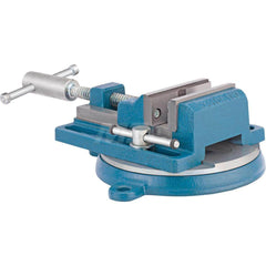 Bench & Pipe Combination Vise: 4″ Jaw Width, 4″ Jaw Opening, 1″ Throat Depth Bolt Down, Swivel Base, Ductile Iron