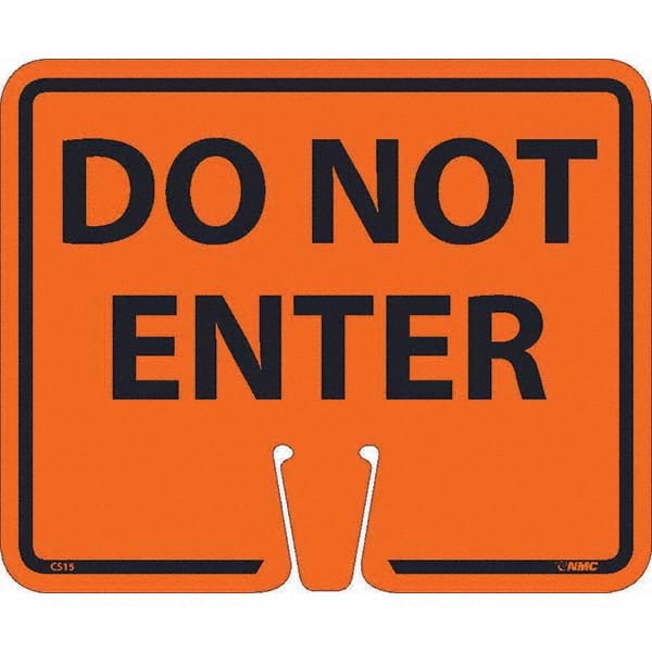 NMC - "Do Not Enter", 12-5/8" Wide x 10-3/8" High, Rigid Plastic Safety Sign - Eagle Tool & Supply