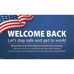 NMC - Banners Message Type: Safety Reinforcement & Motivational Legend: Wecome Back - Let's Stay Safe and Get to Work! - Eagle Tool & Supply