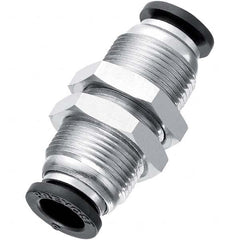 Prevost - Plastic Push-To-Connect Tube Fittings Type: Bulkhead Union Tube Outside Diameter (Inch): 3/8 - Eagle Tool & Supply