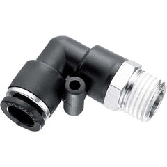 Prevost - Plastic Push-To-Connect Tube Fittings Type: Male Elbow Tube Outside Diameter (Inch): 3/8 - Eagle Tool & Supply