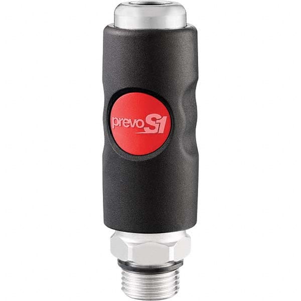 Prevost - Pneumatic Hose Fittings & Couplings Type: Coupler Thread Size: 3/8 - Eagle Tool & Supply