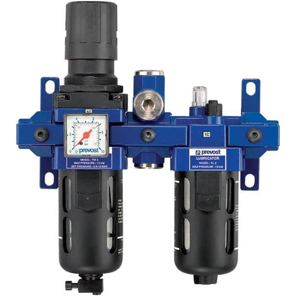 Prevost - Filter, Regulator & Lubricator (FRL) Units Configuration: 2 Pc. Filter/Regulator-Lubricator Body Type: Standard - Eagle Tool & Supply