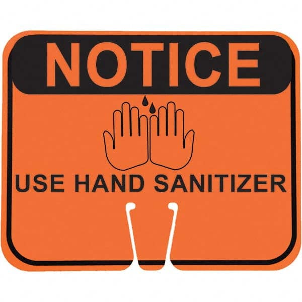 PRO-SAFE - "Notice Use Hand Sanitizer", 12-1/2" Wide x 10-1/2" High, ABS Safety Sign - Eagle Tool & Supply