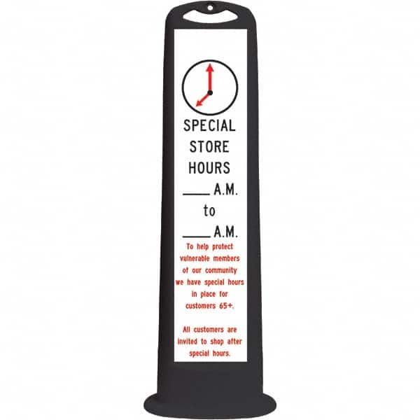 PRO-SAFE - Traffic Barrels, Delineators & Posts Type: Vertical Panel Material: HDPE - Eagle Tool & Supply