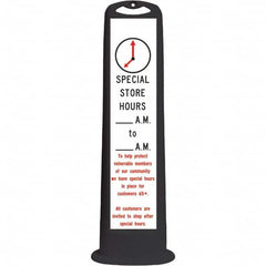 PRO-SAFE - Traffic Barrels, Delineators & Posts Type: Vertical Panel Material: HDPE - Eagle Tool & Supply