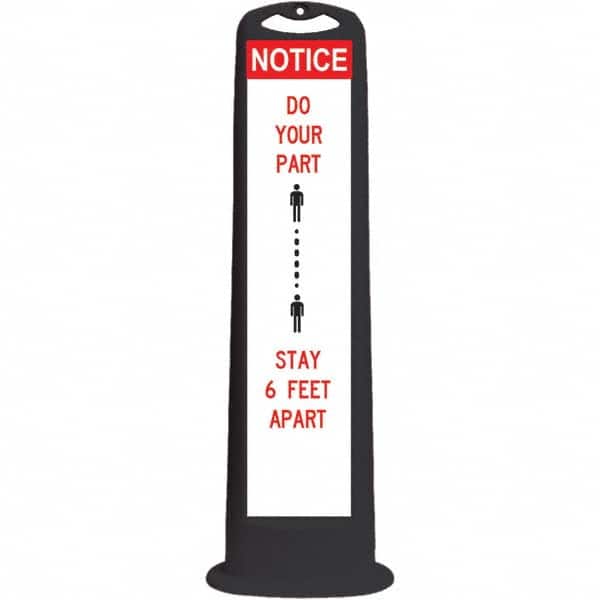 PRO-SAFE - Traffic Barrels, Delineators & Posts Type: Vertical Panel Material: HDPE - Eagle Tool & Supply