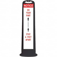 PRO-SAFE - Traffic Barrels, Delineators & Posts Type: Vertical Panel Material: HDPE - Eagle Tool & Supply