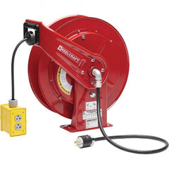 Reelcraft - Cord & Cable Reels End Type: Quad Outlet Cable Length (Feet): 75 - Eagle Tool & Supply