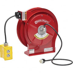 Reelcraft - Cord & Cable Reels End Type: Quad Outlet Cable Length (Feet): 50 - Eagle Tool & Supply