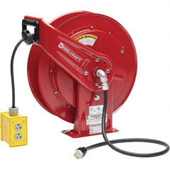 Reelcraft - Cord & Cable Reels End Type: Quad Outlet Cable Length (Feet): 75 - Eagle Tool & Supply