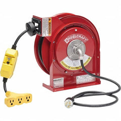 Reelcraft - Cord & Cable Reels End Type: Triple-Tap Outlet Cable Length (Feet): 45 - Eagle Tool & Supply