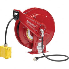 Reelcraft - Cord & Cable Reels End Type: Duplex Outlet Box with GFCI Cable Length (Feet): 75 - Eagle Tool & Supply