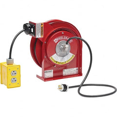 Reelcraft - Cord & Cable Reels End Type: Quad Outlet Cable Length (Feet): 45 - Eagle Tool & Supply