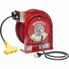 Reelcraft - Cord & Cable Reels End Type: Triple-Tap Outlet Cable Length (Feet): 45 - Eagle Tool & Supply