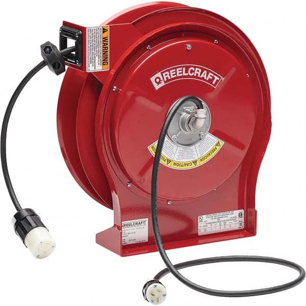 Reelcraft - Cord & Cable Reels End Type: Twist Lock Receptacle Cable Length (Feet): 50 - Eagle Tool & Supply