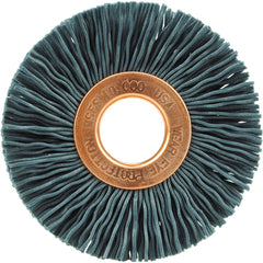 2″ Diameter-1/2″ Arbor Hole - Abrasive Nylon-Copper Center Straight Nylox Wheel - Eagle Tool & Supply