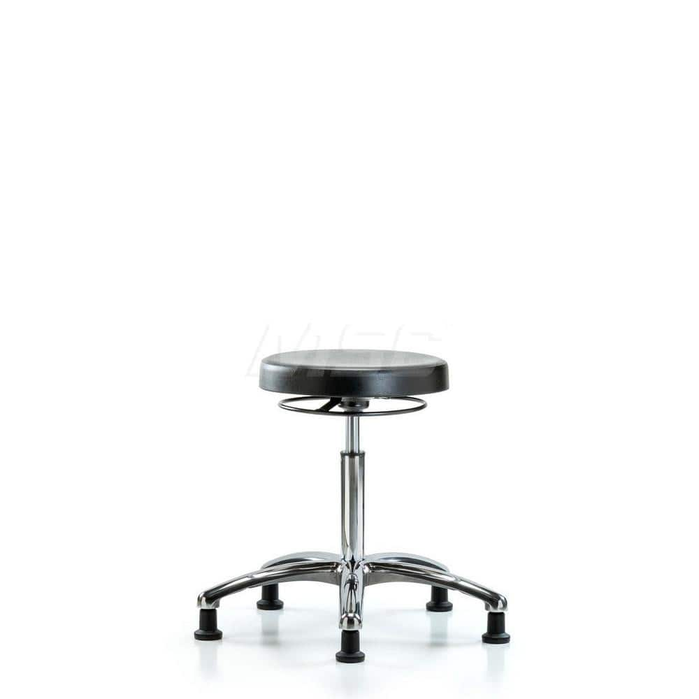 Lab Stool: Polyurethane, 25″ Seat Width, 25″ Seat Depth Round Height