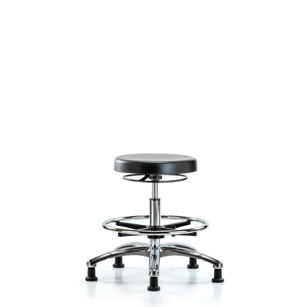 Lab Stool: Polyurethane, 25″ Seat Width, 25″ Seat Depth Round Height