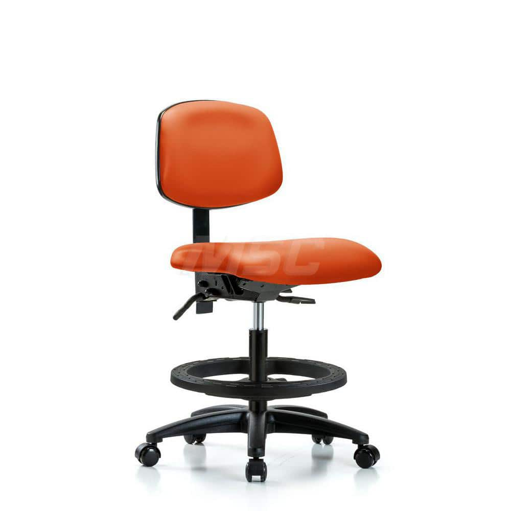 Task Chair: Vinyl, Orange Kist