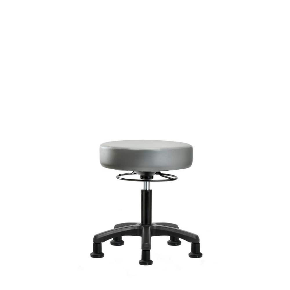 Lab Stool: Vinyl, 24″ Seat Width, 24″ Seat Depth Round Height