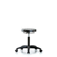 Lab Stool: Polyurethane, 24″ Seat Width, 24″ Seat Depth Round Height