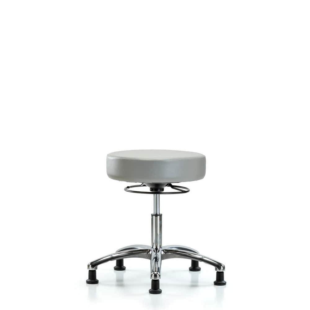 Lab Stool: Vinyl, 25″ Seat Width, 25″ Seat Depth Round Height