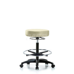 Lab Stool: Vinyl, 24″ Seat Width, 24″ Seat Depth Round Height