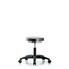 Lab Stool: Polyurethane, 24″ Seat Width, 24″ Seat Depth Round Height