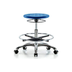 Lab Stool: Polyurethane, 25″ Seat Width, 25″ Seat Depth Round Height