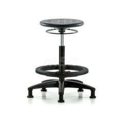 Lab Stool: Polyurethane, 24″ Seat Width, 24″ Seat Depth Round Height