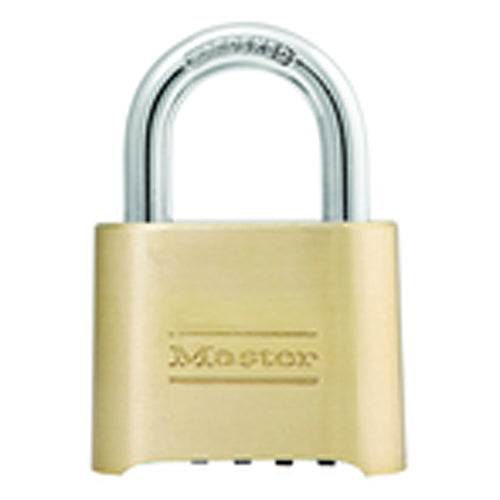 Combination Padlock 2″ Body Width; Keyed: Resettable; Brass - Eagle Tool & Supply