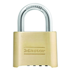Combination Padlock 2″ Body Width; Keyed: Resettable; Brass - Eagle Tool & Supply
