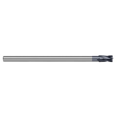 End Mills - Reduced Shank End Mills - 0.4375″ (7/16″) Cutter Diameter × 0.0300″ Radius × 0.6560″ (21/32″) Length of Cut Carbide Reduce Shank Corner Radius End Mill, 4 Flutes, AlTiN Coated