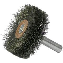 1-1/2″ Stem-Mounted Crimped Wire Wheel, .008″ Steel Fill, 1/4″ Stem - Eagle Tool & Supply