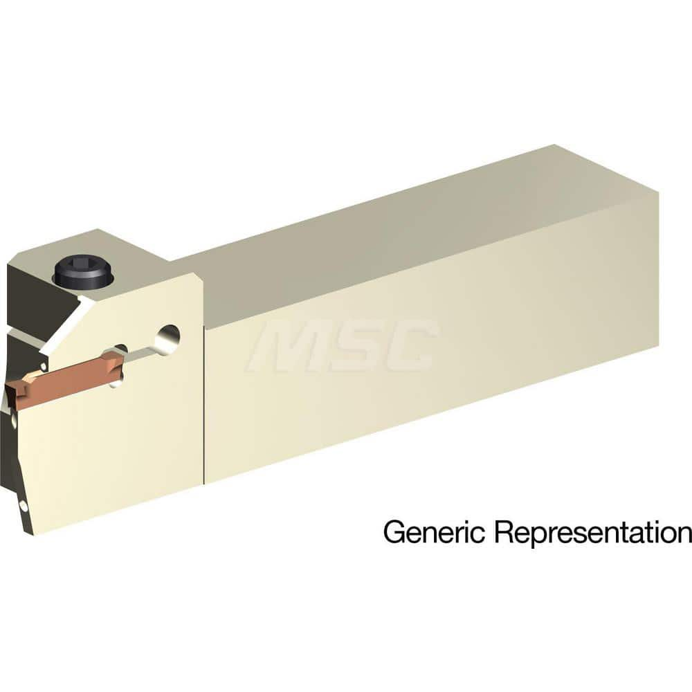 Indexable Cutoff Toolholder: 10 mm Max Depth of Cut, 20 mm Max Workpiece Dia, Right Hand 25 mm Shank Height, 25 mm Shank Width, Uses GCMN Inserts, Series GND