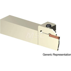 Indexable Cutoff Toolholder: 1″ Max Depth of Cut, 2″ Max Workpiece Dia, Left Hand 1″ Shank Height, 1″ Shank Width, Uses GCMN Inserts, Series GND