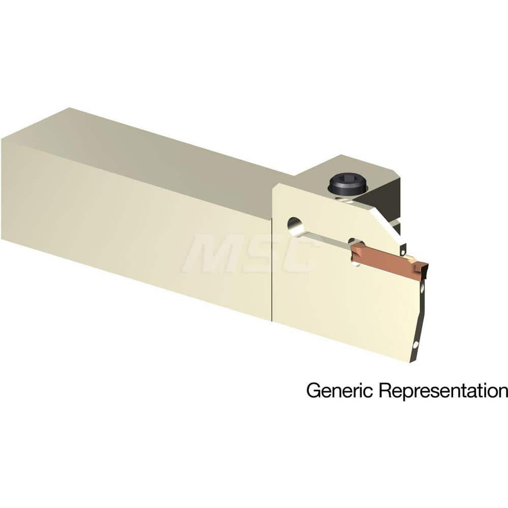 Indexable Cutoff Toolholder: 25 mm Max Depth of Cut, 50 mm Max Workpiece Dia, Left Hand 25 mm Shank Height, 25 mm Shank Width, Uses GCMN Inserts, Series GND