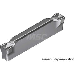 Grooving Insert: GCM8008MG AC8025P, Solid Carbide Absotech Finish, Neutral, 8 mm Cutting Width, 25 mm Max Depth, Series GND