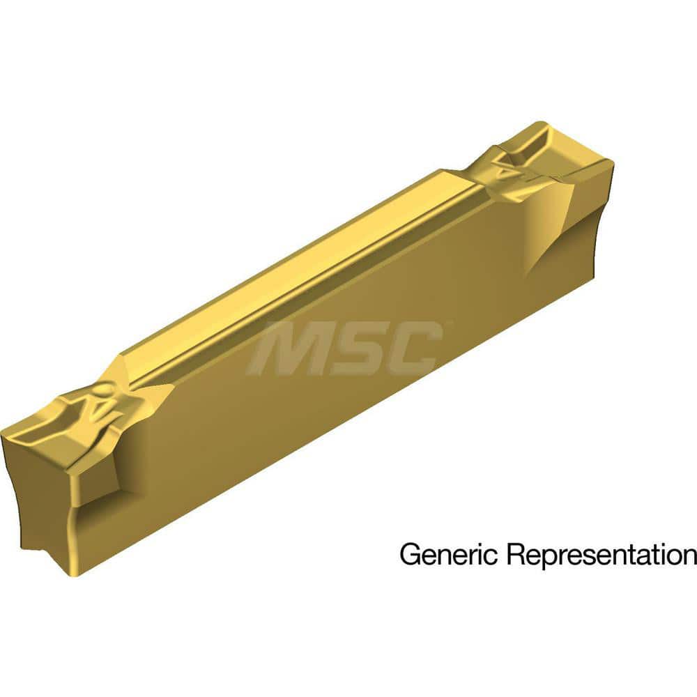 Grooving Insert: GCM4002GF AC830P, Solid Carbide Super FF Finish, Neutral, 4 mm Cutting Width, 25 mm Max Depth, Series GND