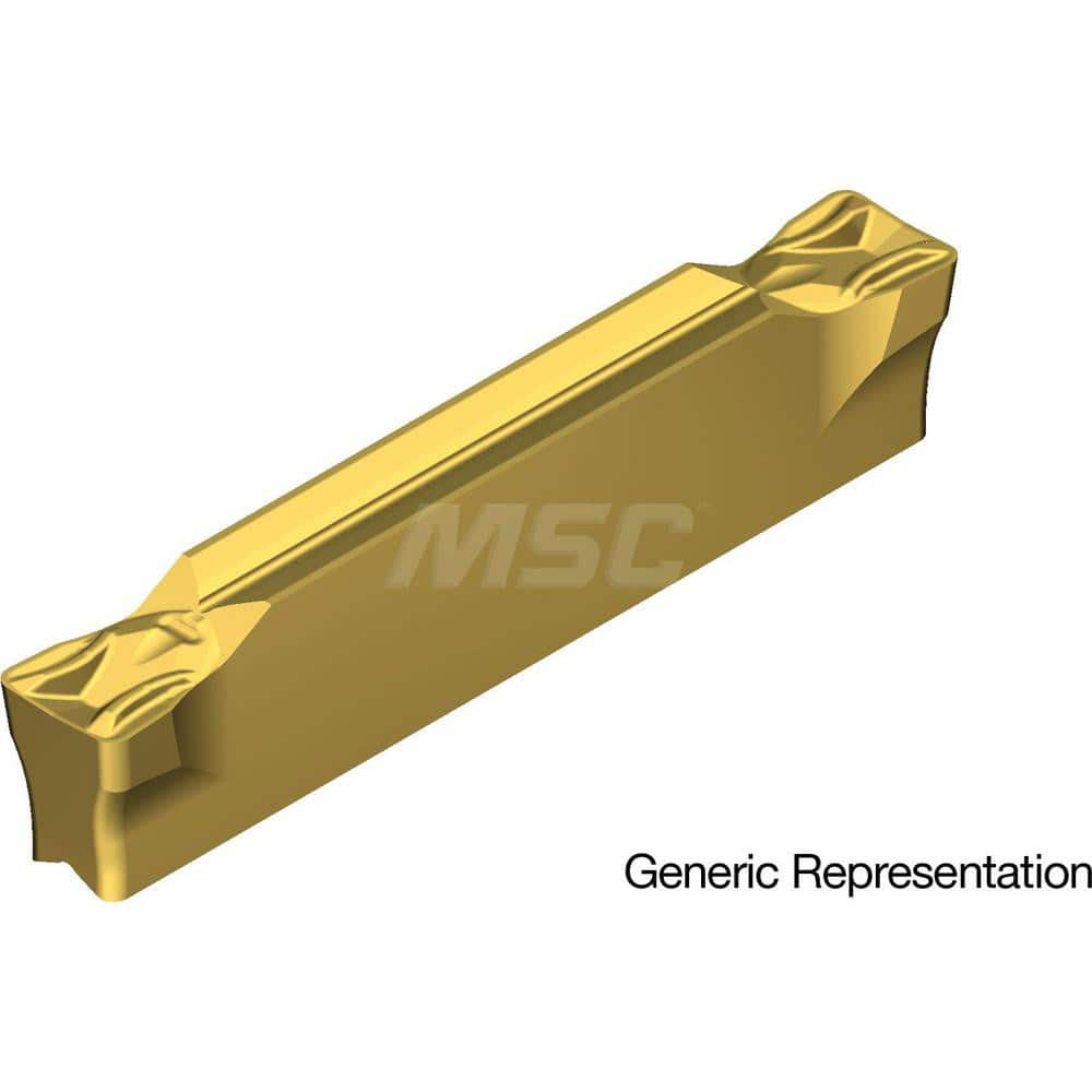 Grooving Insert: GCM8008MG AC830P, Solid Carbide Super FF Finish, Neutral, 8 mm Cutting Width, 25 mm Max Depth, Series GND