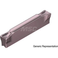 Grooving Insert: GCM8004GG AC520U, Solid Carbide Super ZX Finish, Neutral, 8 mm Cutting Width, 25 mm Max Depth, Series GND