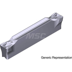 Grooving Insert: GCM6004MG AC5015S, Solid Carbide Absotech Finish, Neutral, 6 mm Cutting Width, 25 mm Max Depth, Series GND