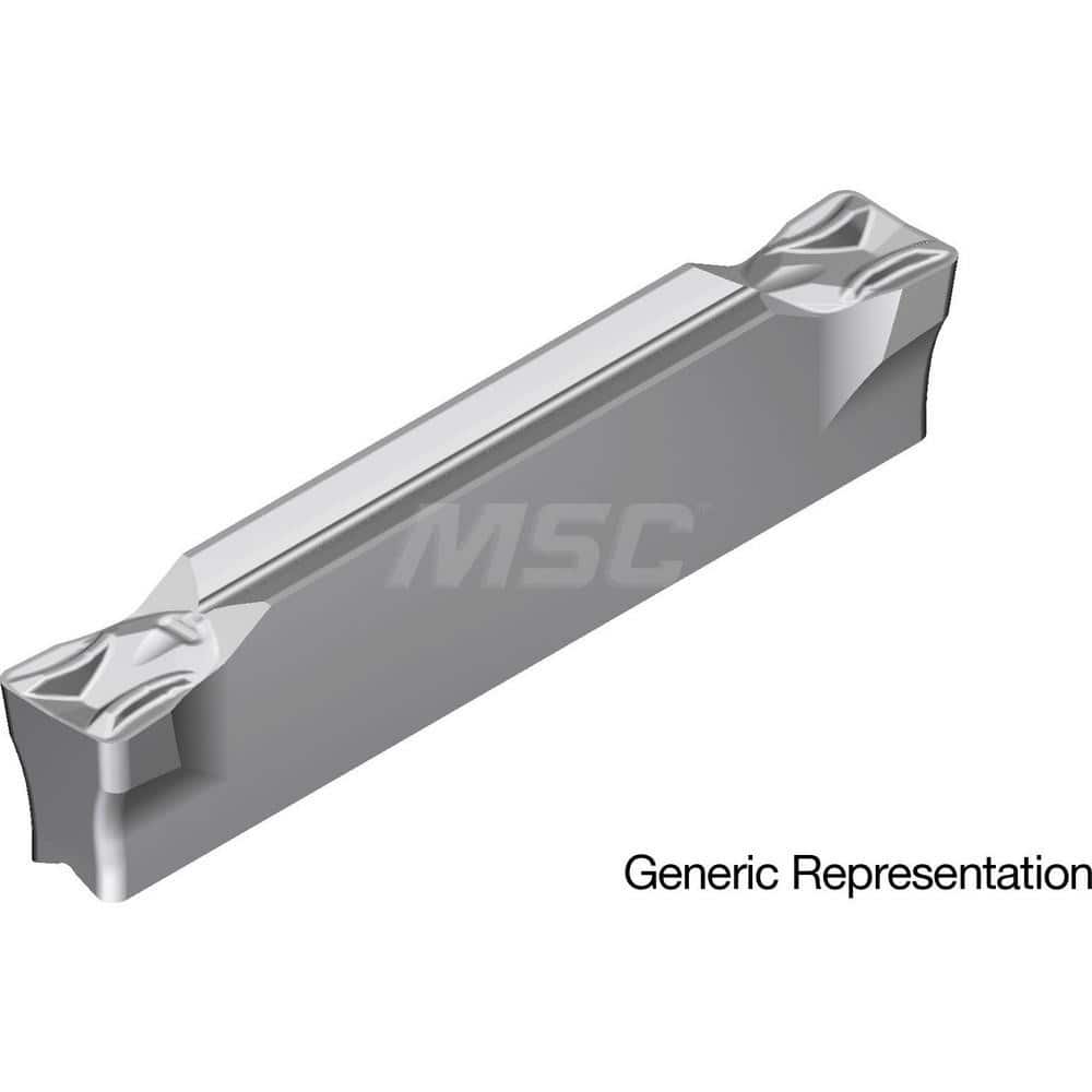 Grooving Insert: GCM6004MG AC8035P, Solid Carbide Absotech Finish, Neutral, 6 mm Cutting Width, 25 mm Max Depth, Series GND