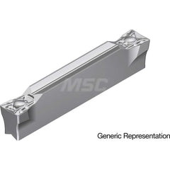 Grooving Insert: GCM4008ML AC8035P, Solid Carbide Absotech Finish, Neutral, 4 mm Cutting Width, 25 mm Max Depth, Series GND