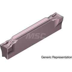 Grooving Insert: GCM7004GF AC530U, Solid Carbide Super ZX Finish, Neutral, 7 mm Cutting Width, 25 mm Max Depth, Series GND