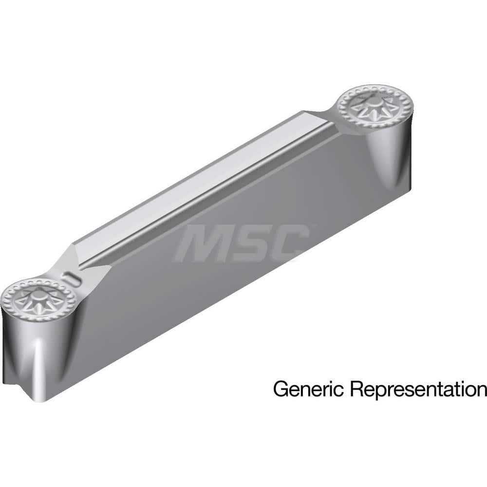 Grooving Insert: GCM4020RG T2500A, Cermet Uncoated, Neutral, 4 mm Cutting Width, 25 mm Max Depth, Series GND